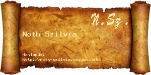 Noth Szilvia névjegykártya